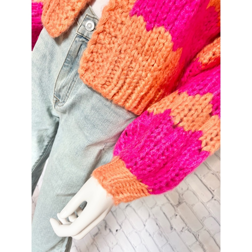 THE VINTAGE SHOP Beautiful knit cardi S M L - Picture 11 of 11